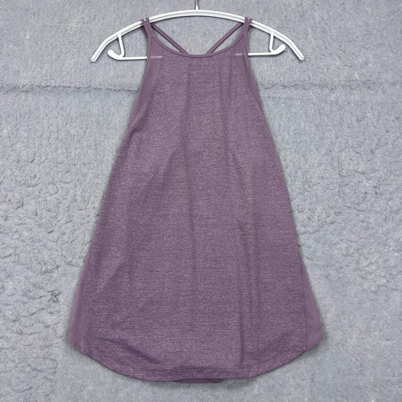 lululemon athletica Tops - Lululemon Run Off Route Tank Women's 6/8 Mulberry Mesh Racerback Run Yoga W1AWVS